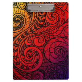 Portapapeles de dibujos animados de caos creativos