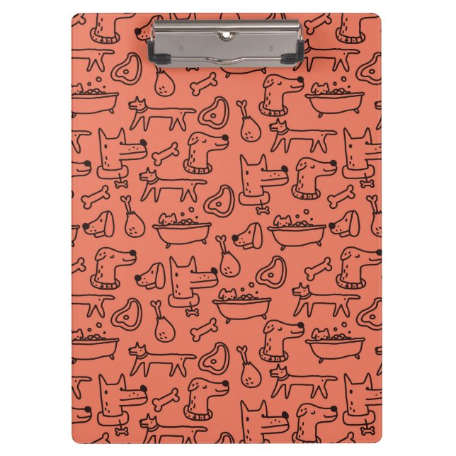 Portapapeles de Doodles de perro (Anverso)