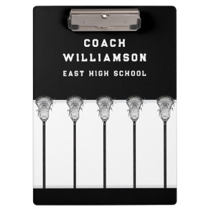 Portapapeles de entrenador de lacrosse