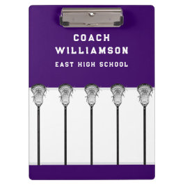 Portapapeles de entrenador de lacrosse