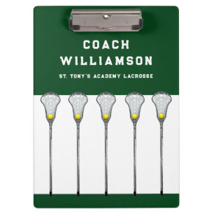 Portapapeles de entrenador de lacrosse