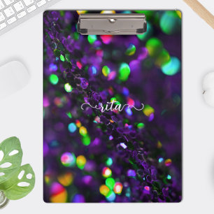 Portapapeles de esparkling morado oscuro