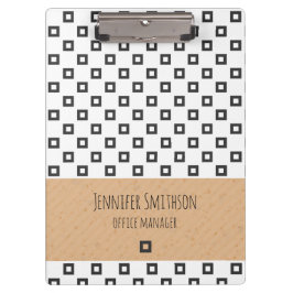 Portapapeles de estilo geométrico moderno