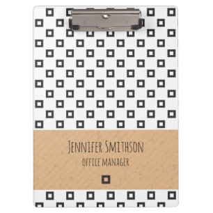 Portapapeles de estilo geométrico moderno