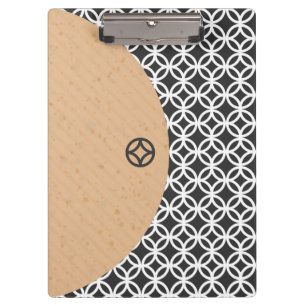 Portapapeles de estilo geométrico moderno