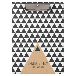 Portapapeles de estilo geométrico moderno