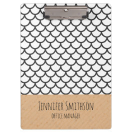 Portapapeles de estilo geométrico moderno