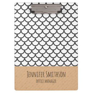 Portapapeles de estilo geométrico moderno