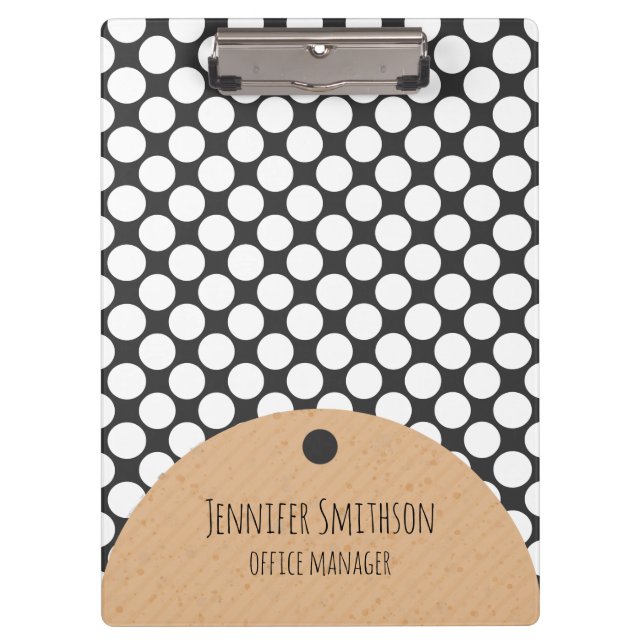 Portapapeles de estilo geométrico moderno (Anverso)