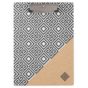 Portapapeles de estilo geométrico moderno