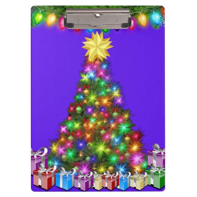 Portapapeles de Feliz Navidad (Anverso)