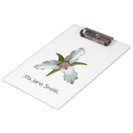 Portapapeles de Flor Silvestre Trillium Spring Pin