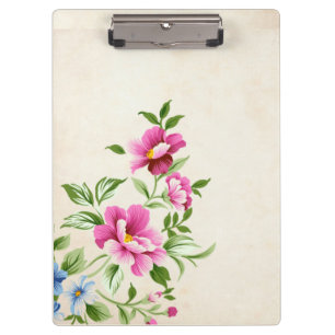 Portapapeles de flores