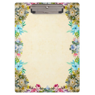 Portapapeles de flores