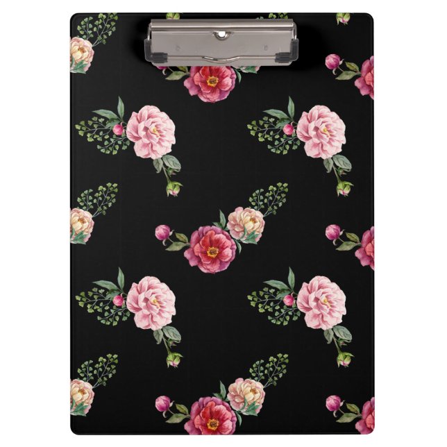 Portapapeles de flores (Anverso)