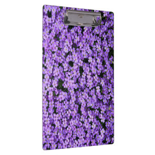 Portapapeles de flores violetas