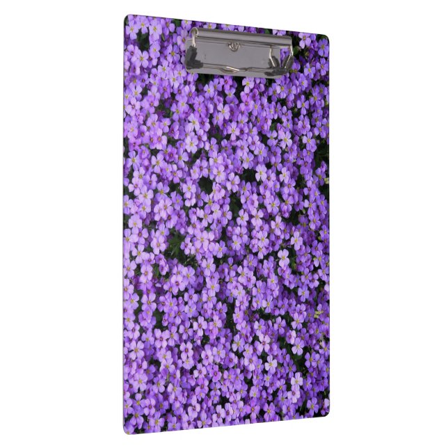 Portapapeles de flores violetas (Derecha)