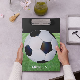 Portapapeles de fútbol personalizado para niños