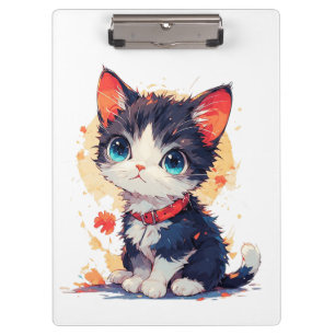 Portapapeles de gato kawaii lindo para amantes de