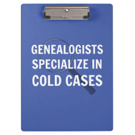 Portapapeles de genealogía (azul)