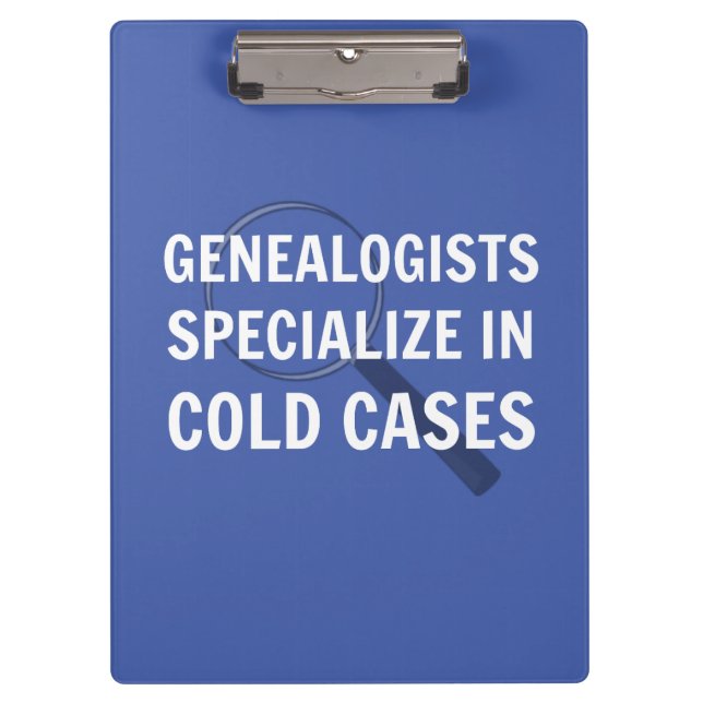 Portapapeles de genealogía (azul) (Anverso)