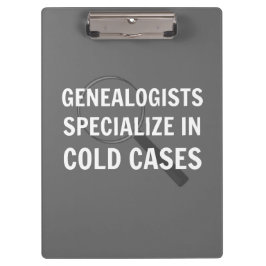 Portapapeles de genealogía (gris)