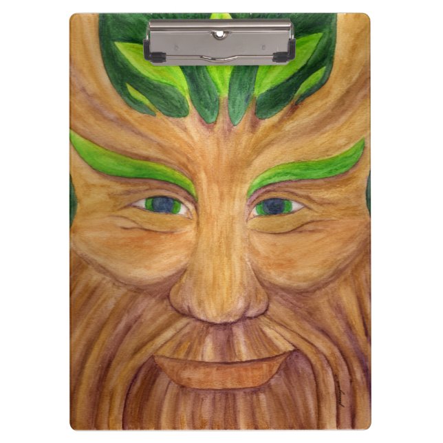 Portapapeles de Green Man (Anverso)