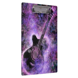 Portapapeles de guitarra musical