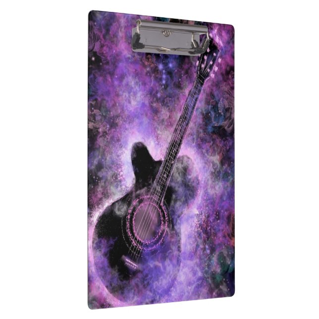 Portapapeles de guitarra musical (Derecha)