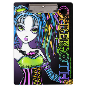 Portapapeles de hadas arcoiris de Luxie Cybergoth