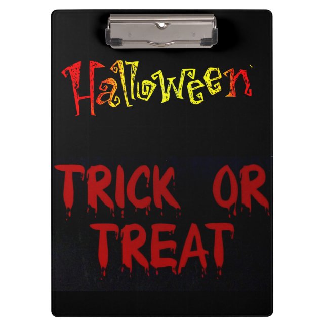 Portapapeles de Halloween (Anverso)