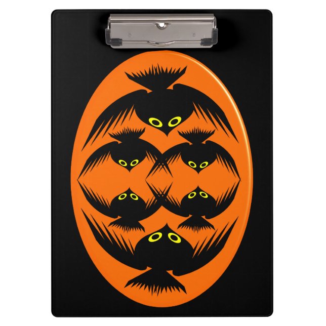 Portapapeles de Halloween cruza (Anverso)