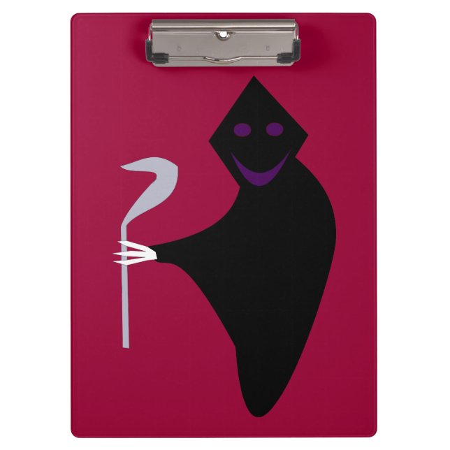 Portapapeles de Halloween de Grim Reaper (Anverso)