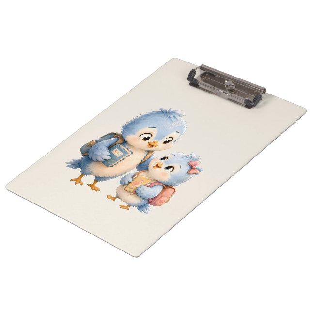 Portapapeles de hermanos pajarito azul (Angular)