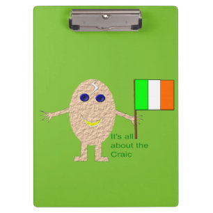Portapapeles de huevo irlandés patriótico