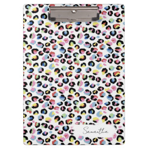 Portapapeles de impresión animal coloreado persona