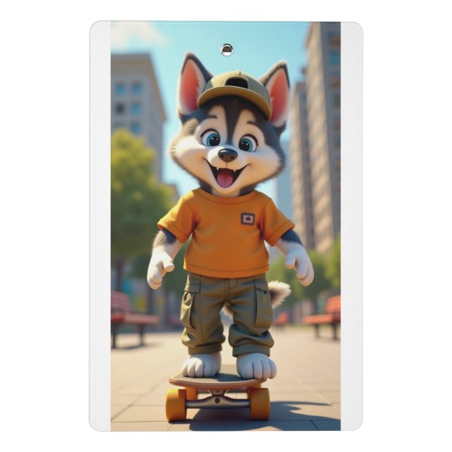 Portapapeles de inspiración Mascota y con trazos y (Reverso)