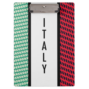 Portapapeles de la bandera de Italia