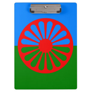 Portapapeles de la bandera gitana romaní