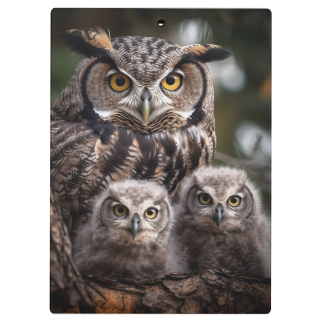 Portapapeles de la familia Owl (Reverso)