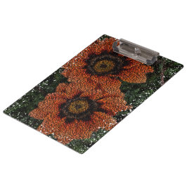 Portapapeles de las bolas de naranja Daisy