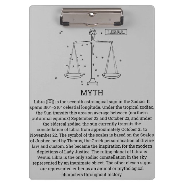 Portapapeles de Libra (Anverso)