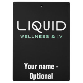 Portapapeles de Liquid Wellness e IV - Negro