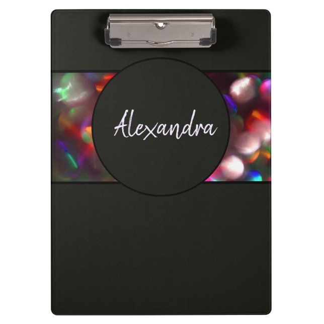 Portapapeles de luces brillantes (Anverso)