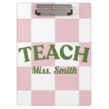 Portapapeles de maestra personalizable de cuadros