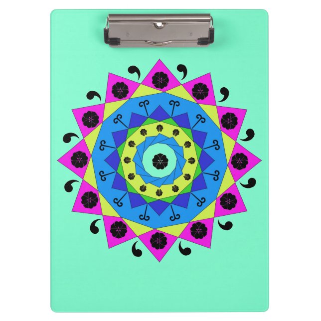Portapapeles de Mandala (Anverso)