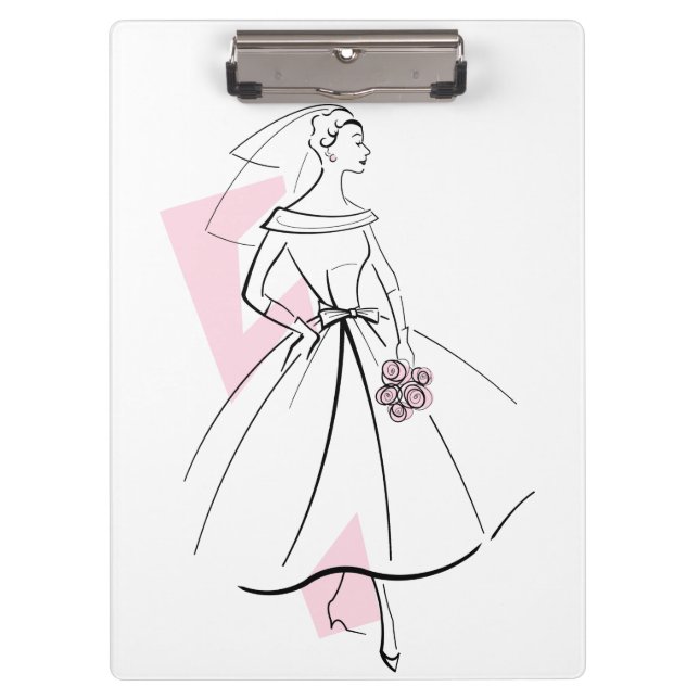 Portapapeles de Moda Bride Pink (Anverso)