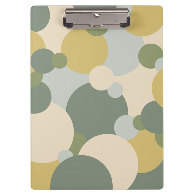 Portapapeles de moléculas de color amarillo verde (Anverso)