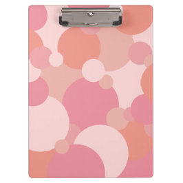 Portapapeles de moléculas de naranja rosa