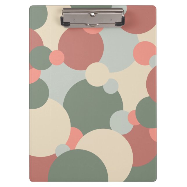 Portapapeles de moléculas rojas-verdes (Anverso)